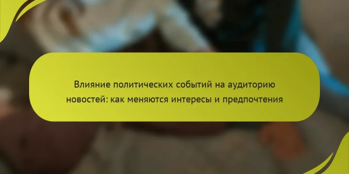 Влияние политических событий на аудиторию новостей: как меняются интересы и предпочтения